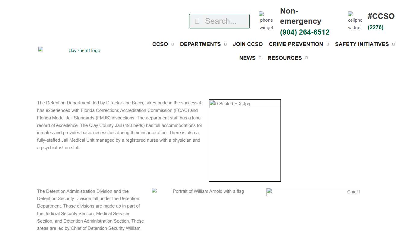 Detention/Jail | Clay County Sheriff’s Office